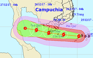 Bão Tembin giảm cấp